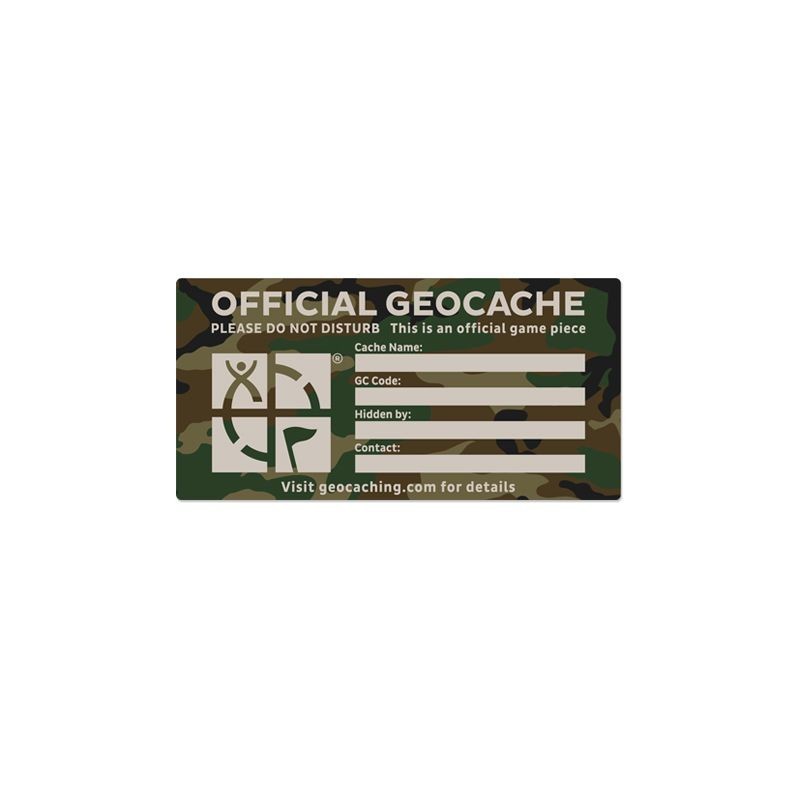 Étiquette de Cache Geocaching - Résistante aux Intempéries