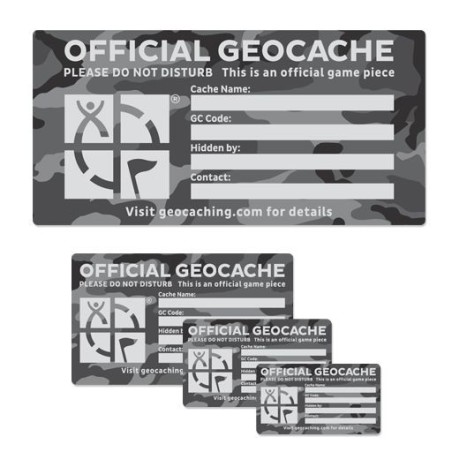 Étiquette de Cache Geocaching - Résistante aux Intempéries