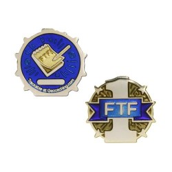 Micro Geocoin FTF Or - Pour Petites Caches Geocaching